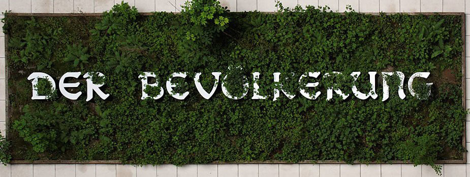 Trog "DER BEVÖLKERUNG"